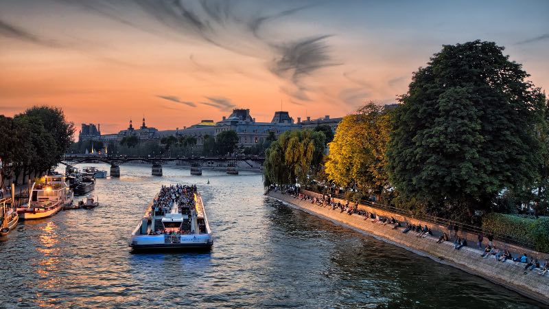 Paris cruising on the River Seine