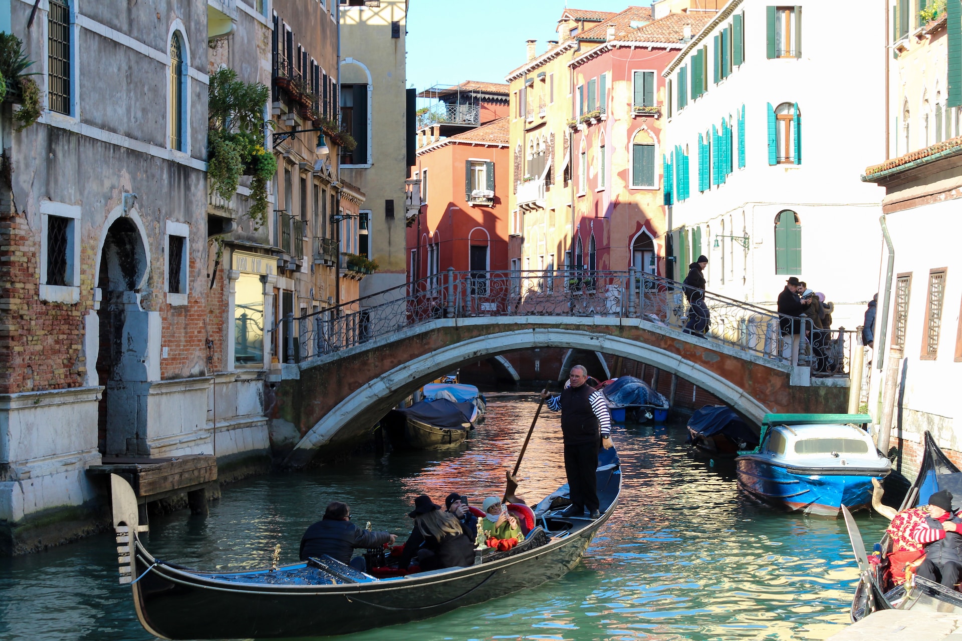 The timeless charm of Venice from the comfort of a traditional gondola as you glide along picturesque canals. 