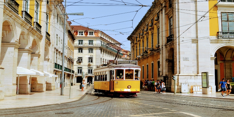 Lisbon's historic Alfama district with its colorful buildings and winding streets - a must-see destination in Europe